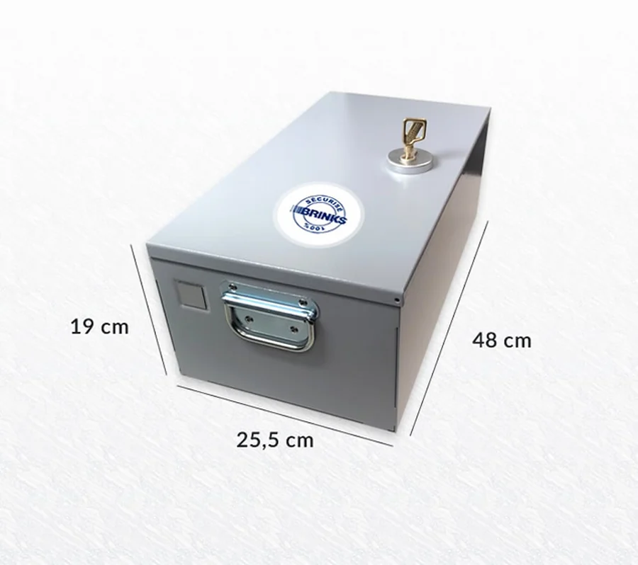 Coffre-fort Standard Brink's, h 19 x l 25,5 x p 48 cm